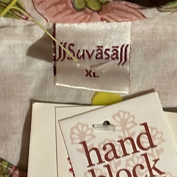 Suvasa cotton hand block shirt size M/L - Picture 6 of 9